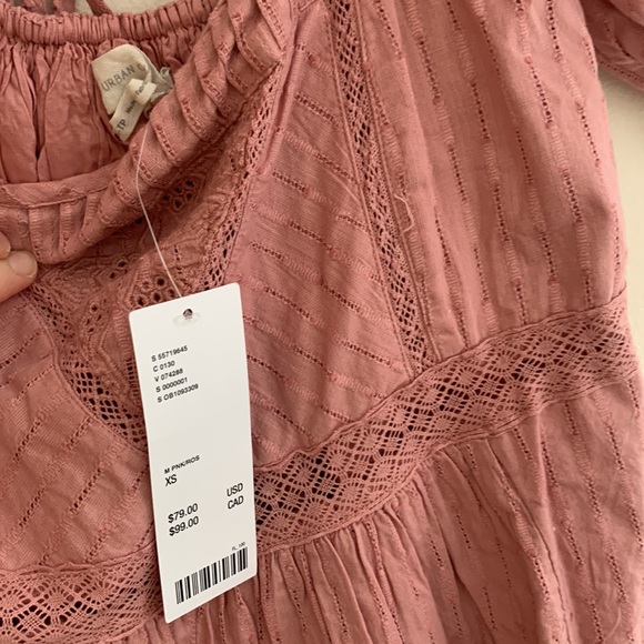 Urban Outfitters | Embroidered Puff Sleeve Babydoll Dress - Picture 5 of 7